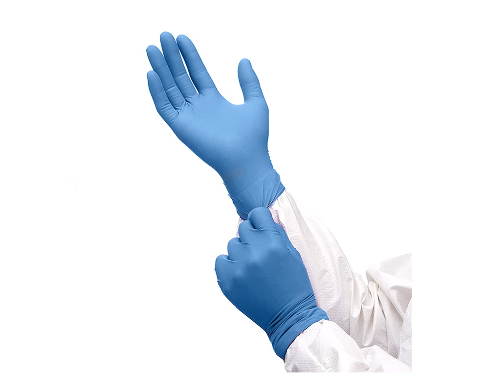 Blue 100 Pack Gants jetables en nitrile, sans latex, sans poudre, pour  mécanique, automobile, nettoyage ou tatouage, m