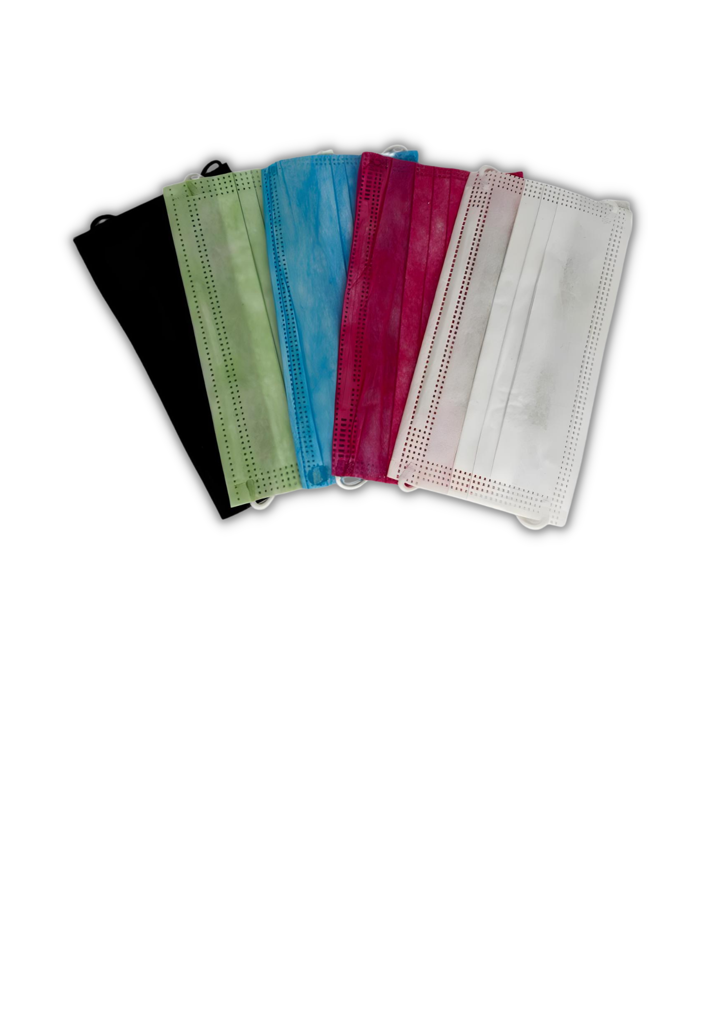 Masque chirurgical type IIR Multicouleur ( 5 SACHETS DE 10 ) (BFE>98%) EN14683:2019