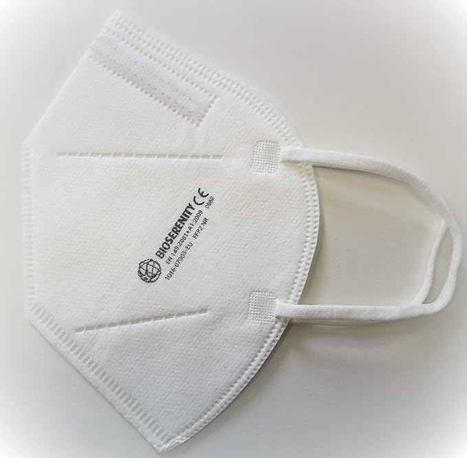 Masque FFP2 filtrant de protection (EFP > 99,5%) - Boite x50 - Certifié CE0082 norme EN149:2001 + A1:2009 FFP2 NR - Fabriqué en France