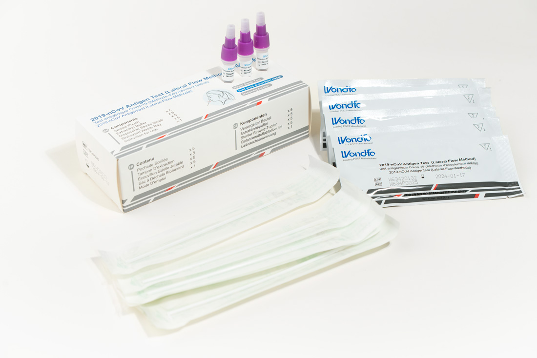 AUTOTEST ANTIGÉNIQUE  Covid Wondfo - Boite de 5